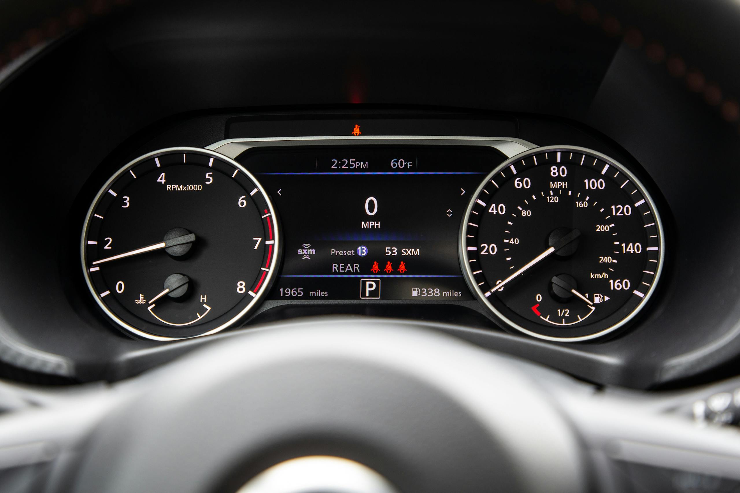 2022 Nissan Sentra SR interior dash gauges