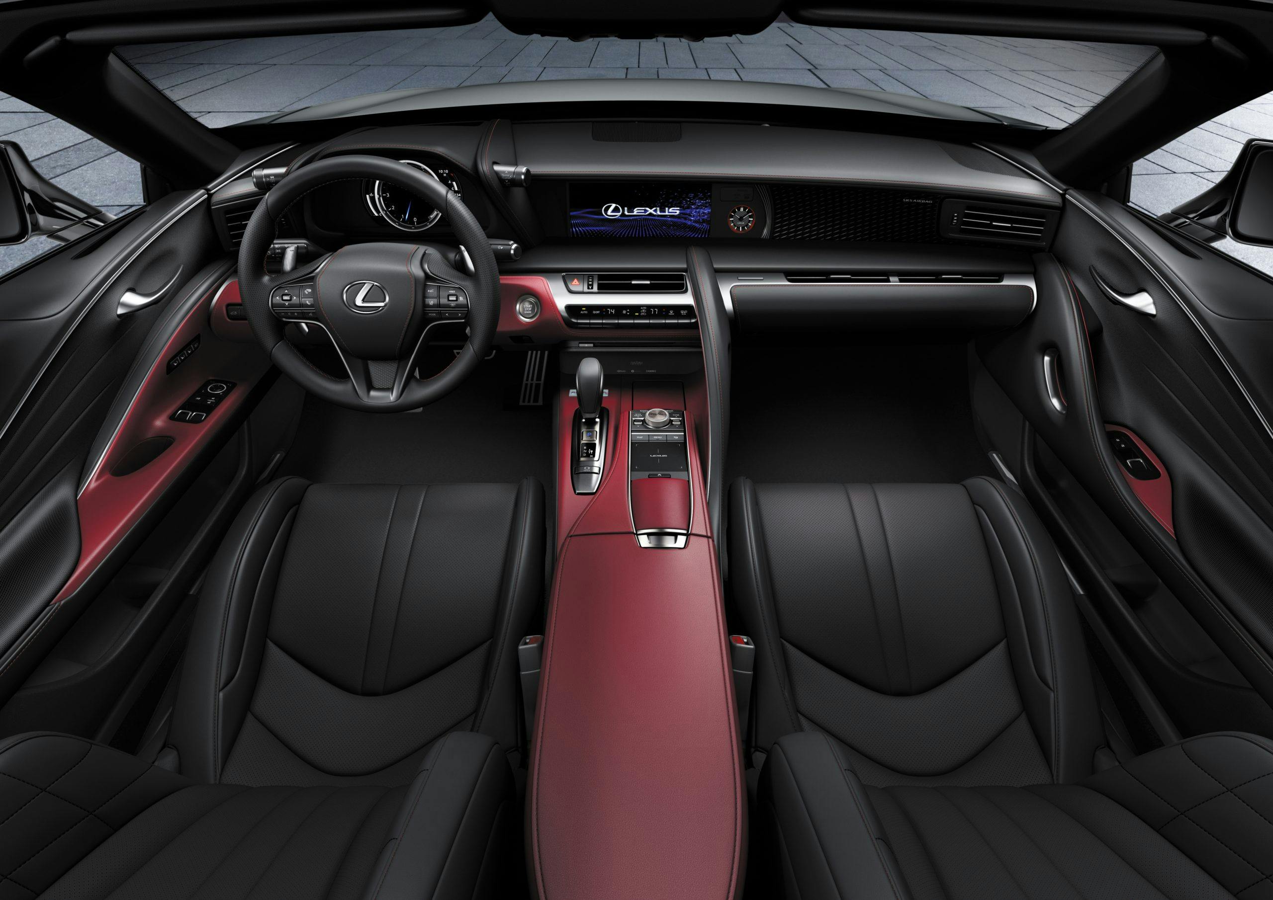 2022 Lexus LC 500 Inspiration Series interior top down