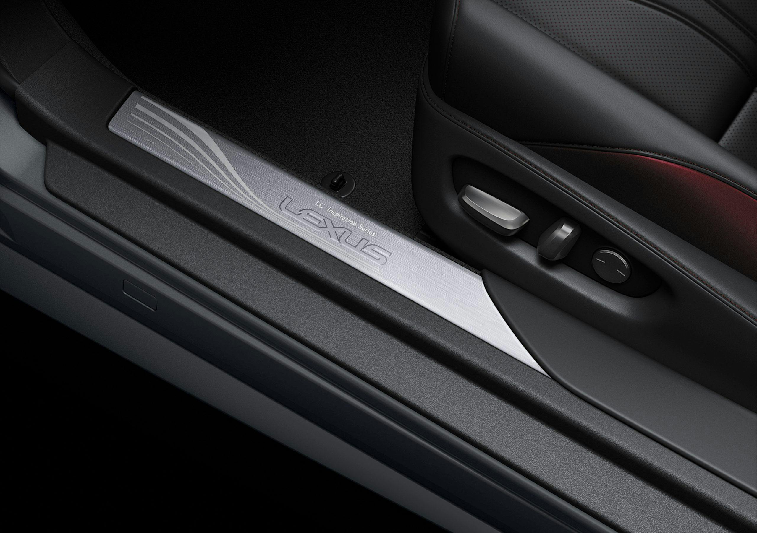 2022 Lexus LC 500 Inspiration Series kick plate detail