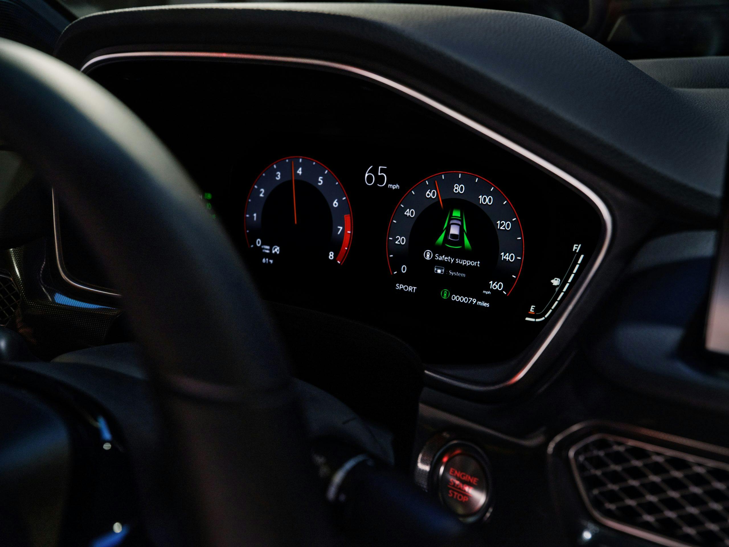 2023 Acura Integra interior digital gauge cluster