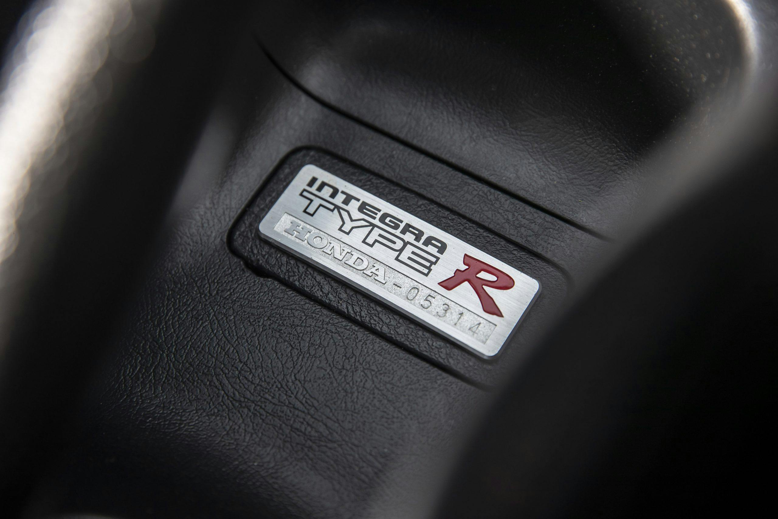 Honda Integra Type-R plate