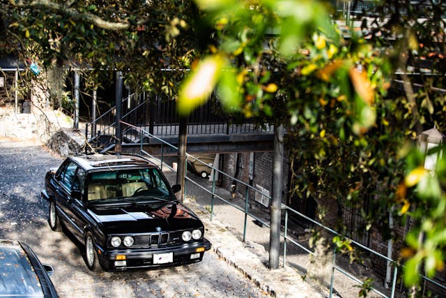 BMW E28 M5 high angle front three-quarter