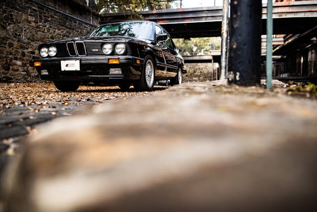 BMW E28 M5 low angle front three-quarter