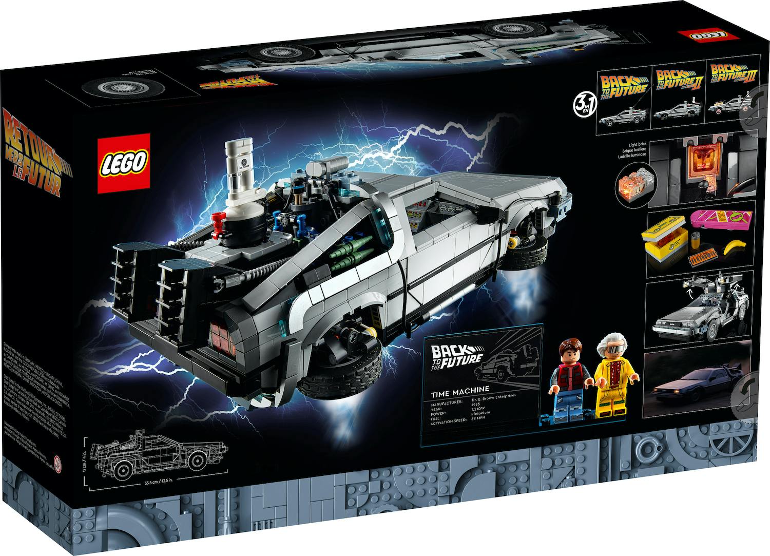 Back to the Future Time Machine LEGO Toy