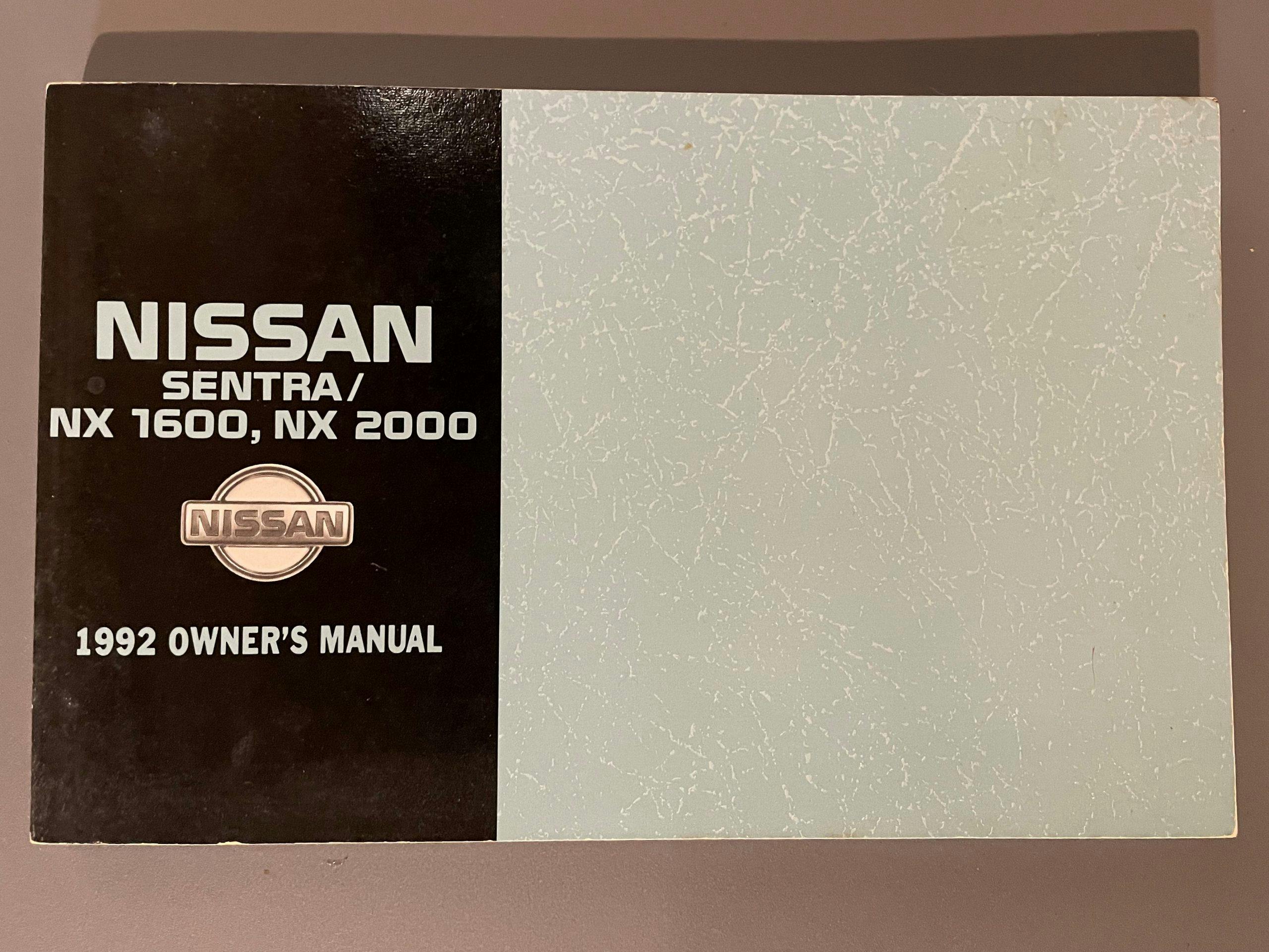 1992 Nissan Sentra SE-R manual
