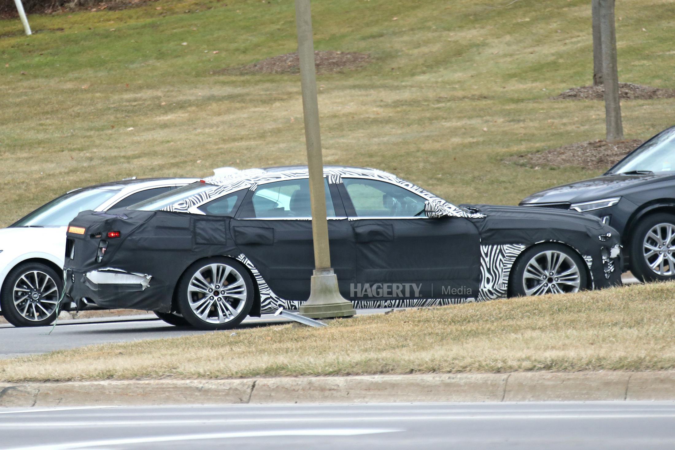 New Cadillac CT6 spied side