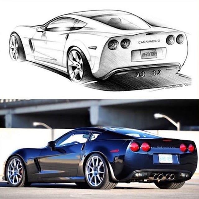 Caravaggio Corvette rear three-quarter Caravaggio Corvette rear three-quarter