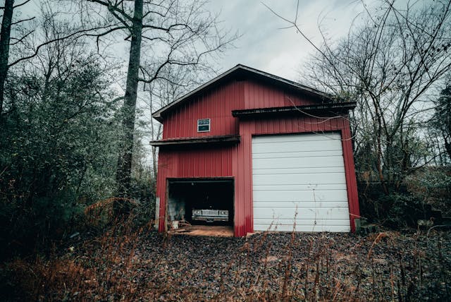 barn find wide shot