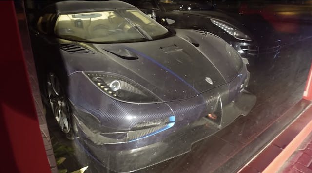 Koenigsegg One:1 in Dubai storage