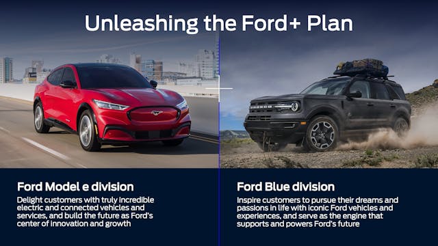 Ford ICE and EV Business Split
