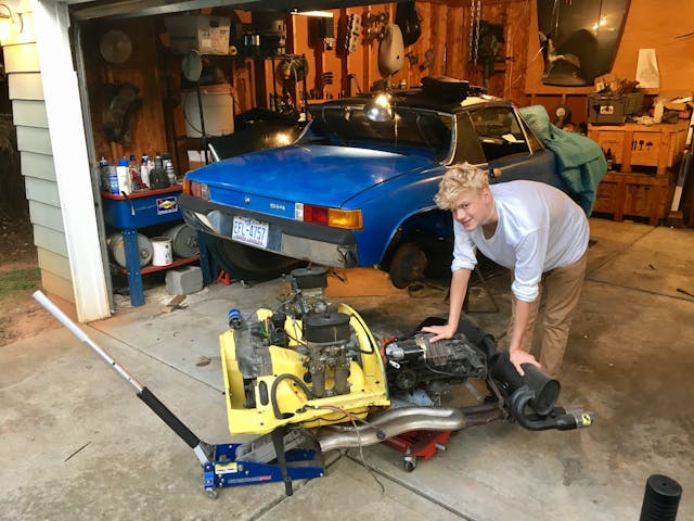 Porsche 914 drivetrain