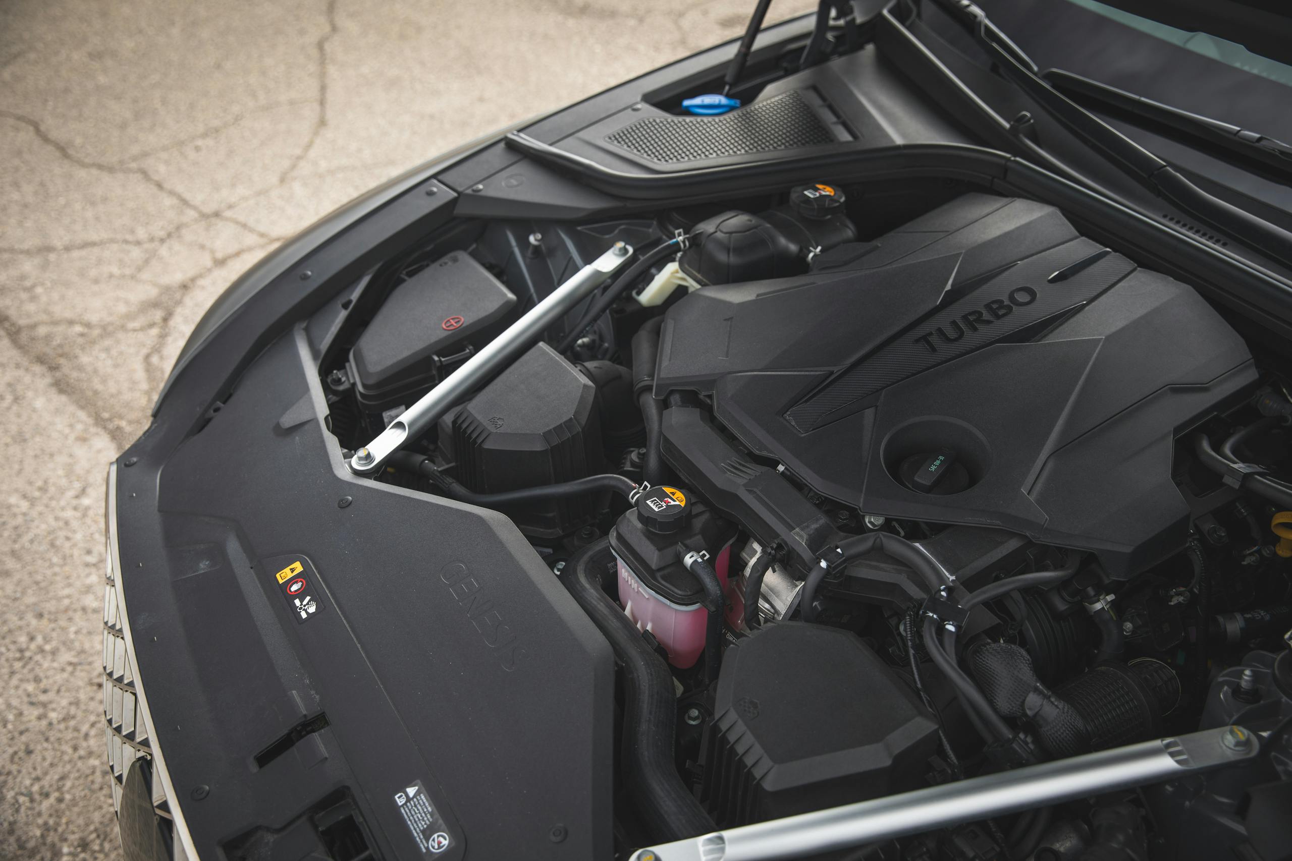 Genesis G80 AWD 3.5T Sport Prestige engine bay