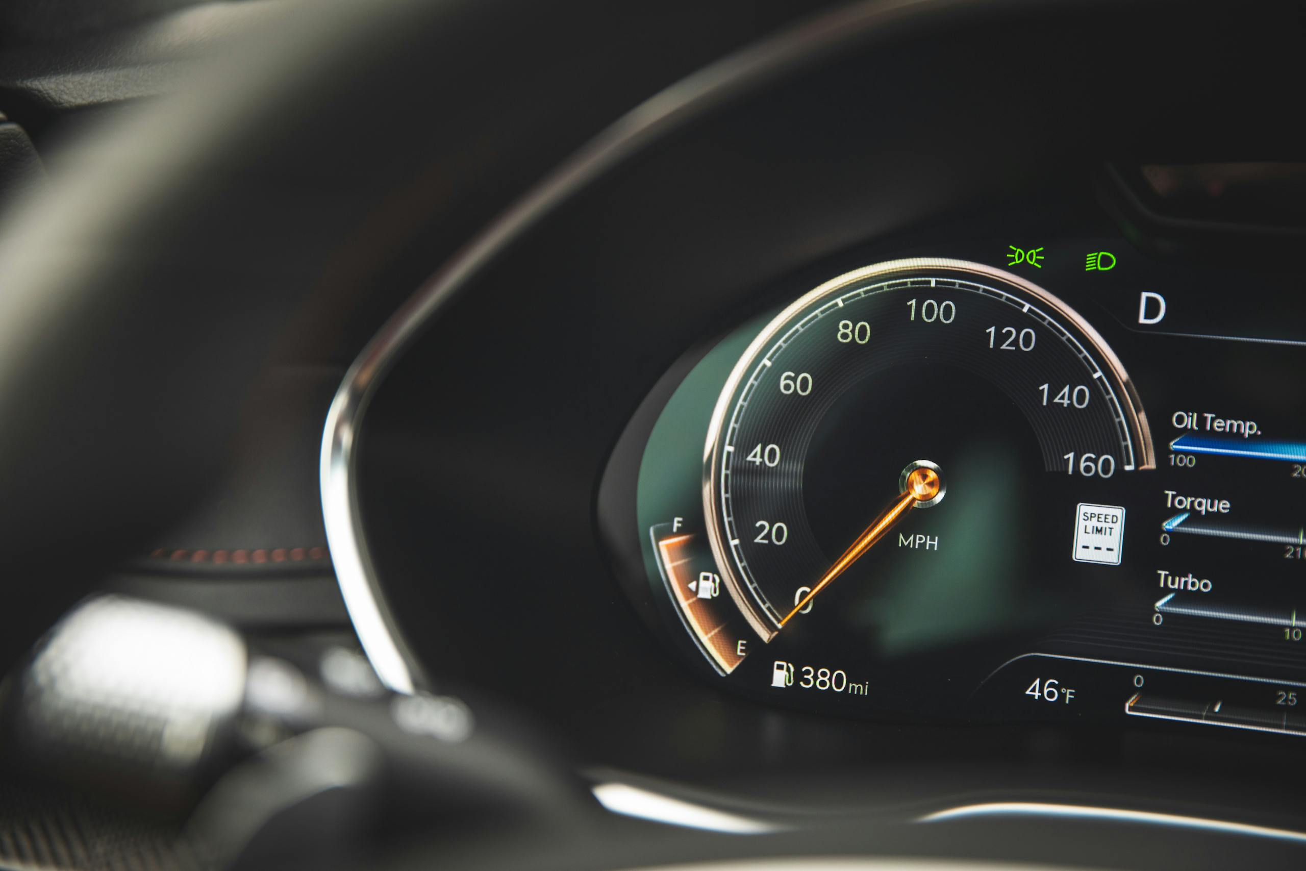 Genesis G80 AWD 3.5T Sport Prestige digital dash speedometer