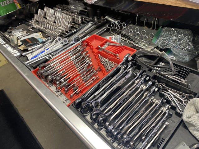 organized tool drawer