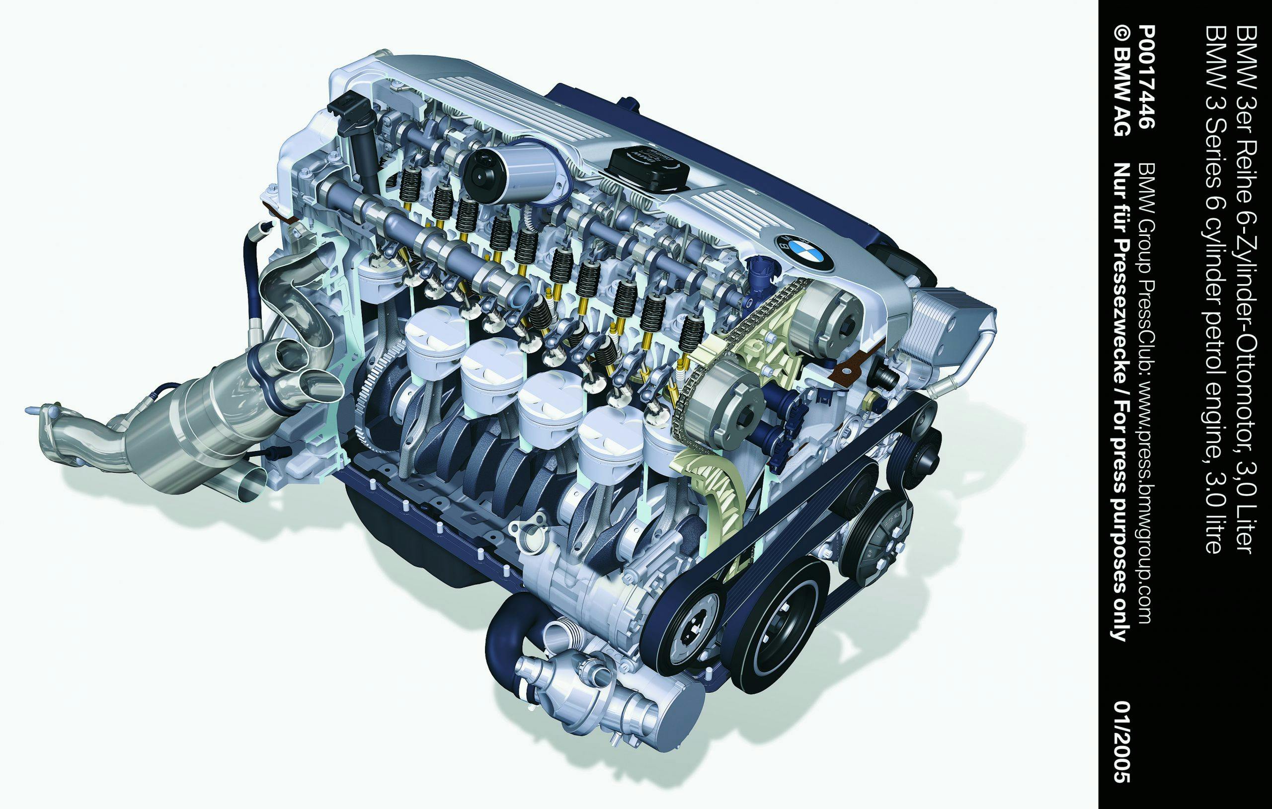 BMW E90 3 series engine inline six 3.0