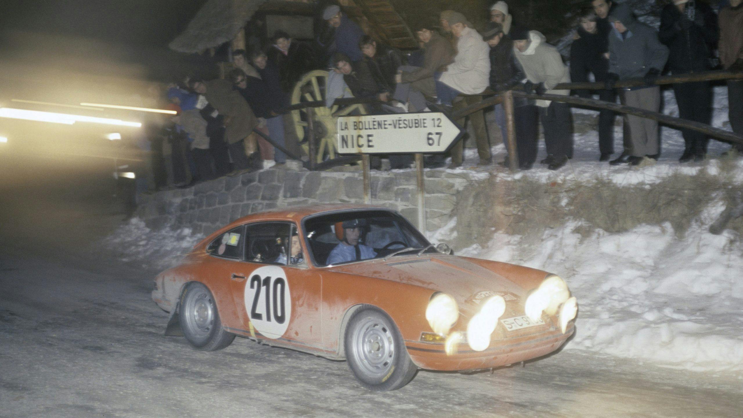 Vic Elford Porsche 911 T, Rally Monte Carlo, 1968