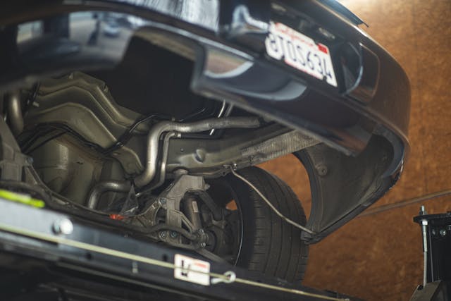 Raby's Porsche underside