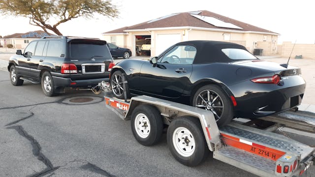 josh arakes new nd miata trailer