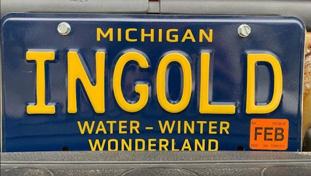 Vanity plates - INGOLD