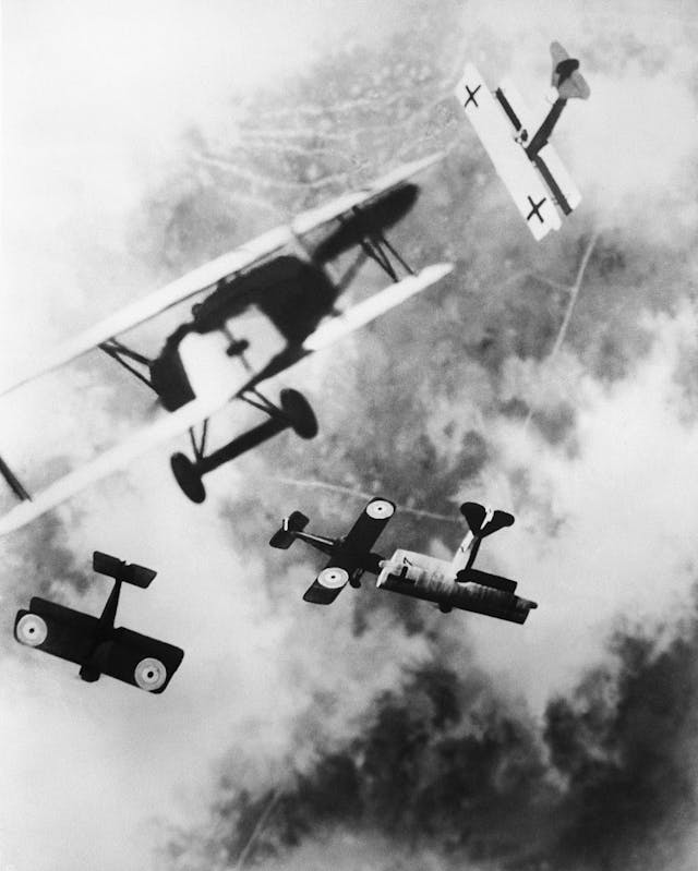 Aerial Dogfight Over the Western Front