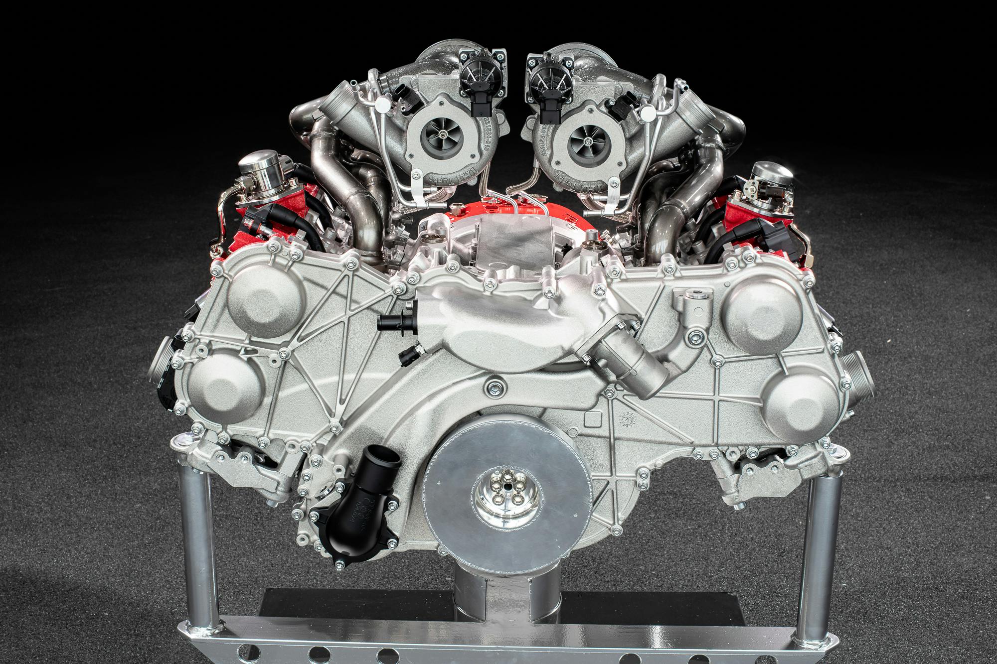 Ferrari 296 GTB engine rear
