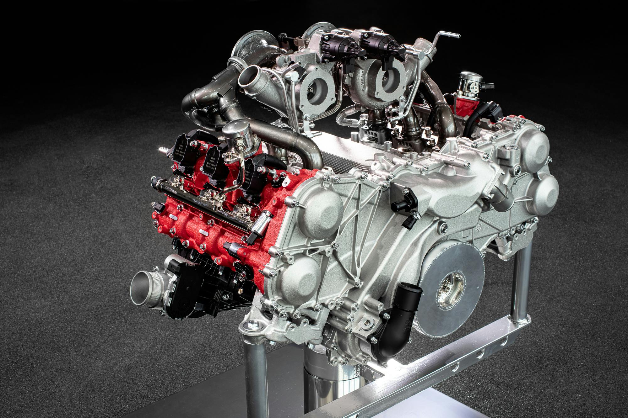 Ferrari 296 GTB engine angle