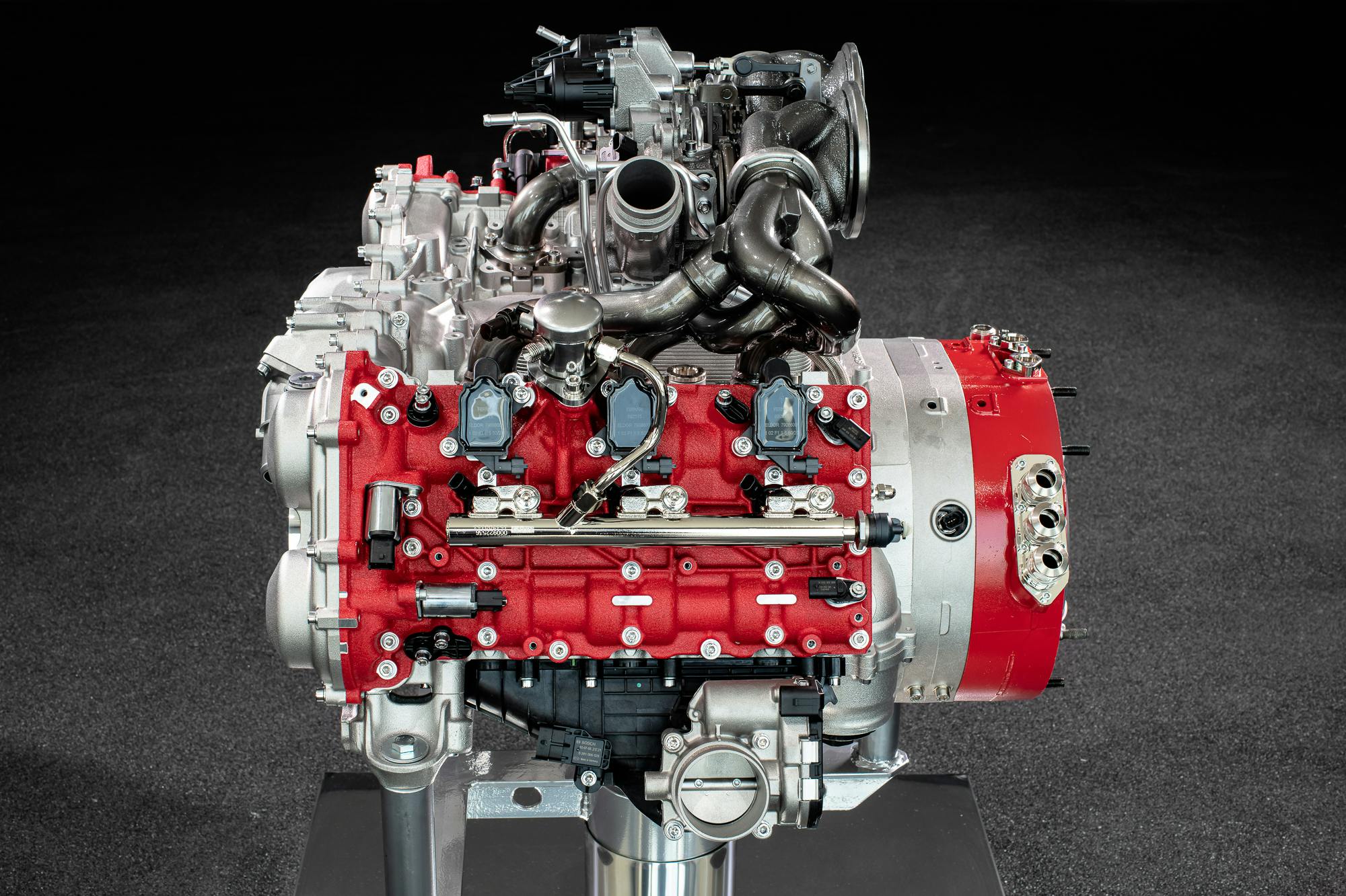 Ferrari 296 GTB engine top