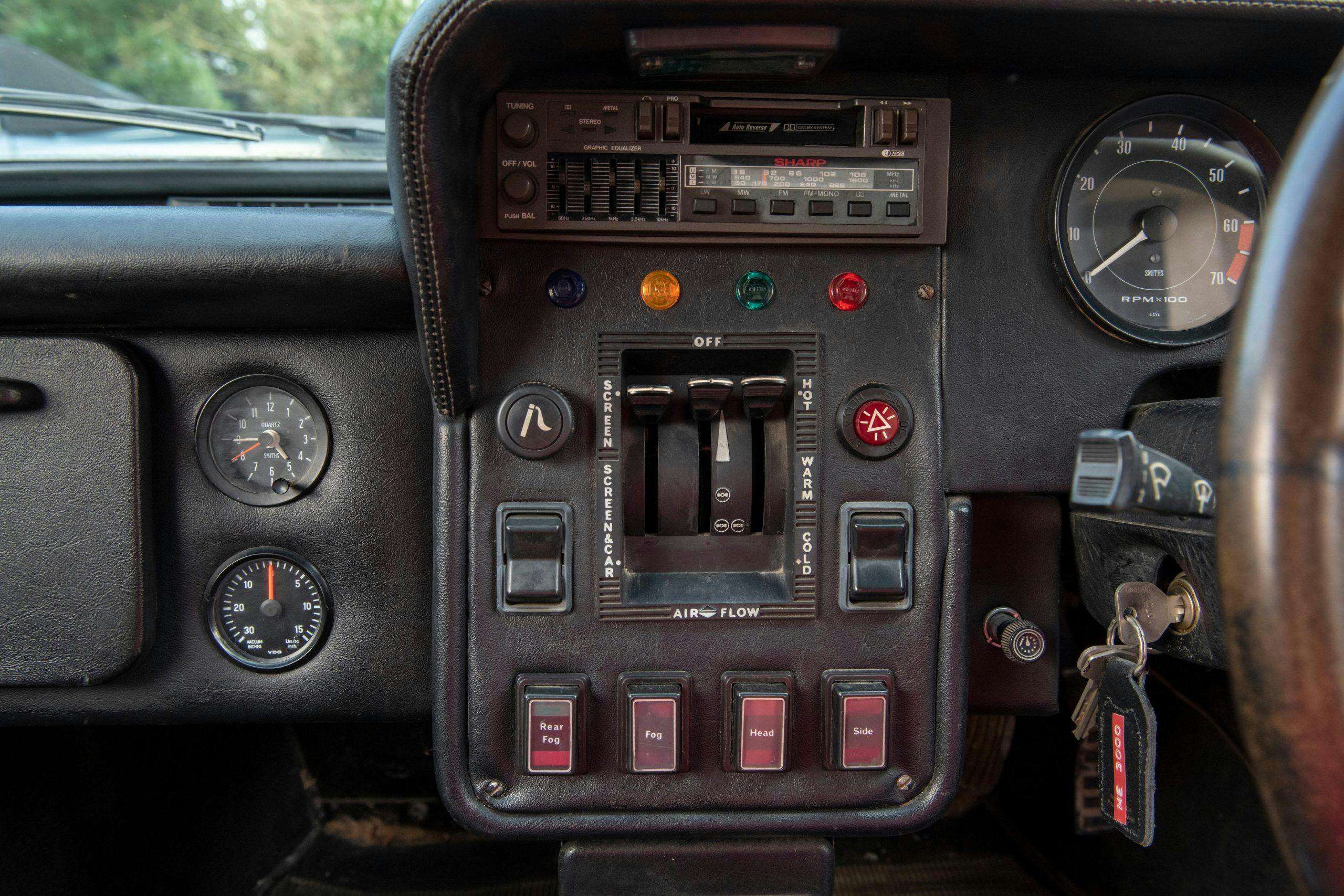 1980 AC 3000ME Turbo Coupé interior