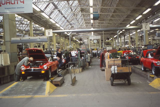 1980 mg factory visit inside assembly wide