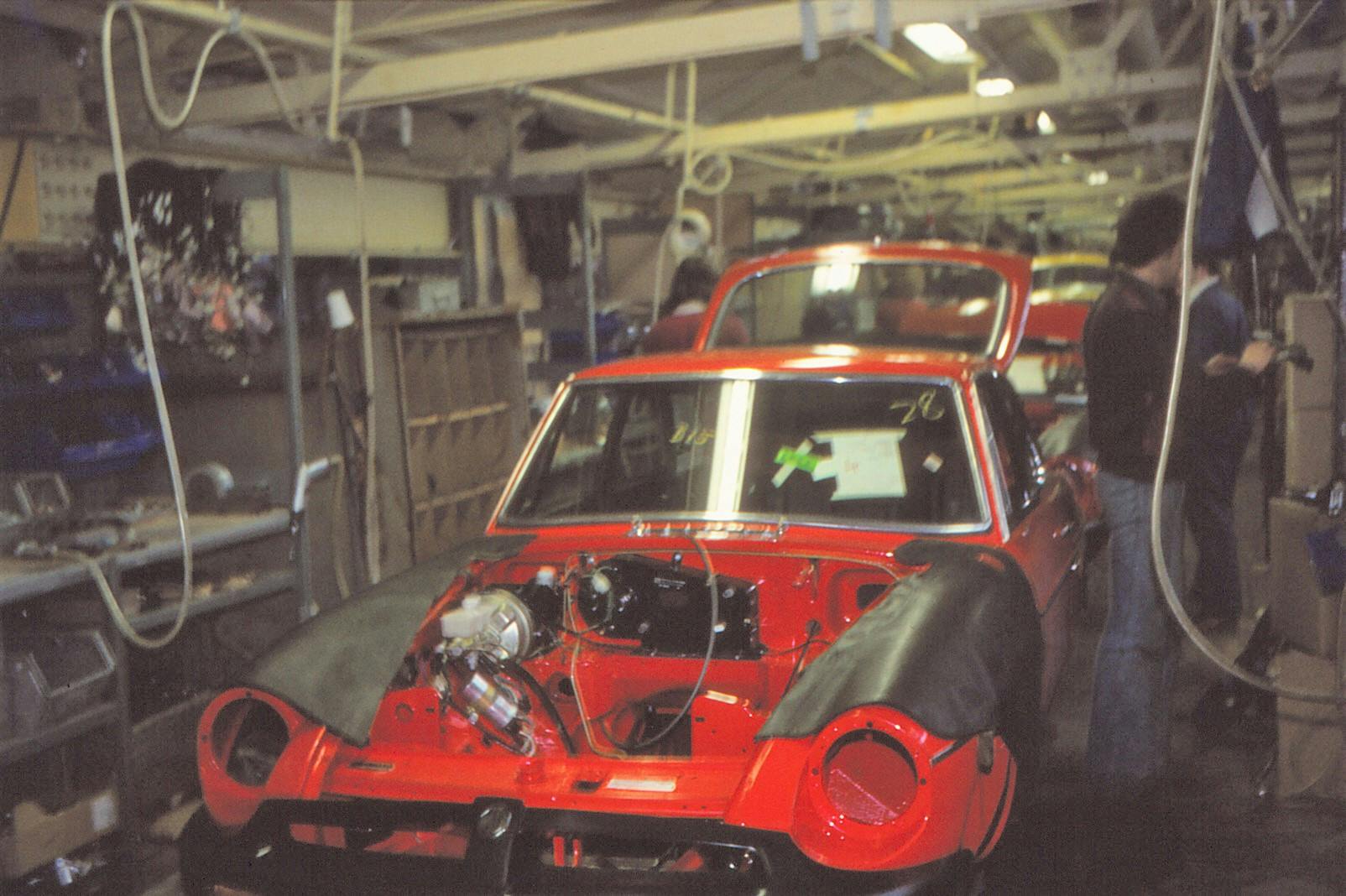 1980 mg factory visit assembly line