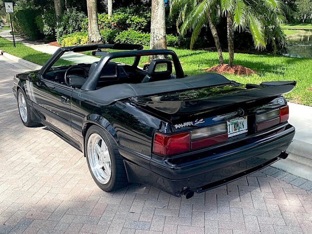 1993 Ford Saleen Mustang SC convertible rear three-quarter