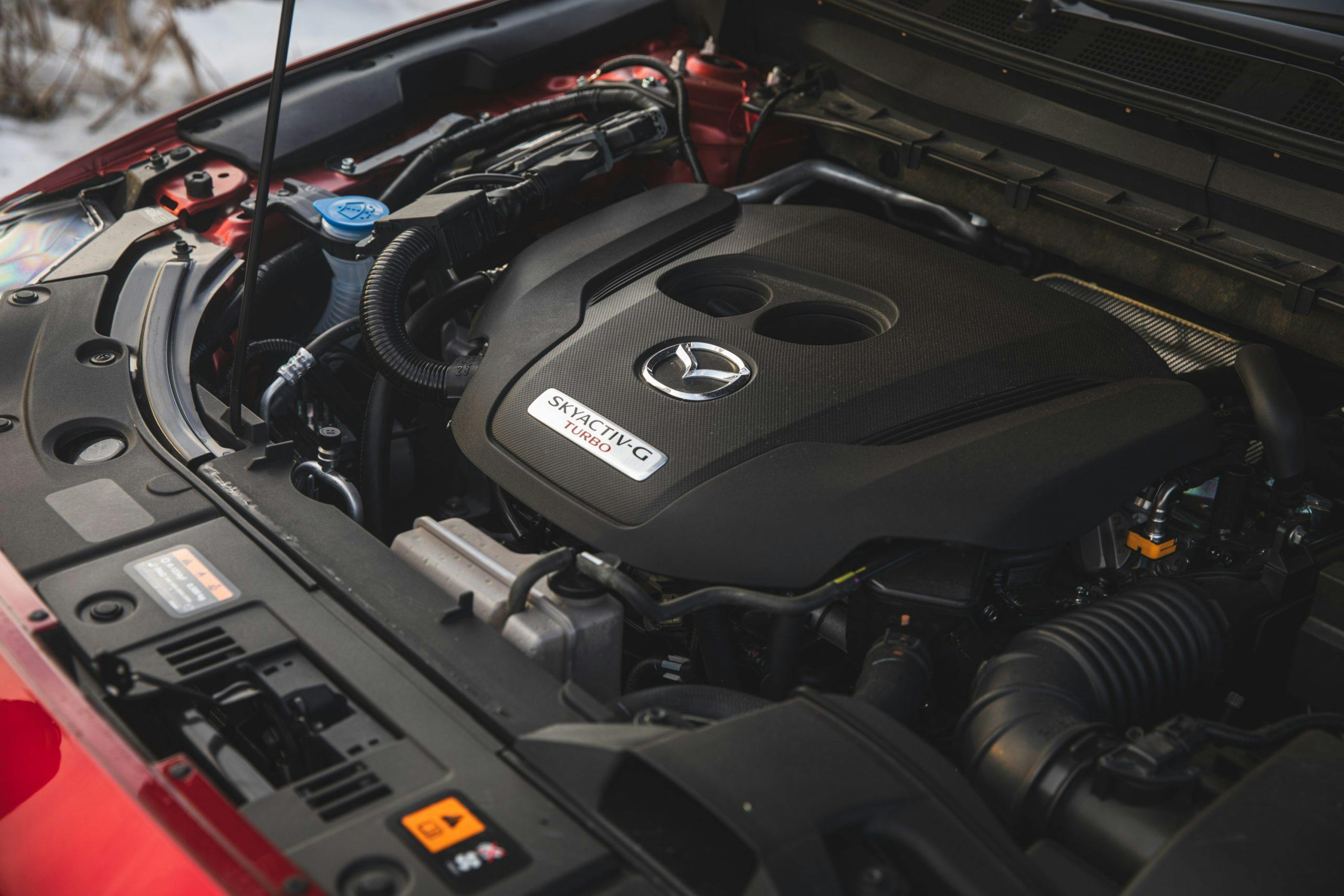 2022 Mazda CX-5 Turbo AWD interior engine bay angle
