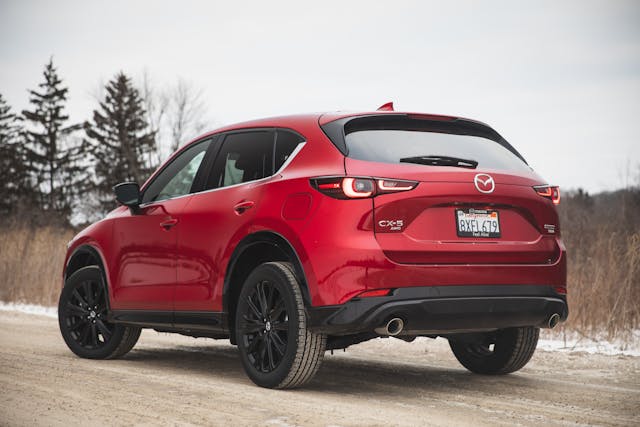 2022 Mazda CX-5 Turbo AWD rear three-quarter