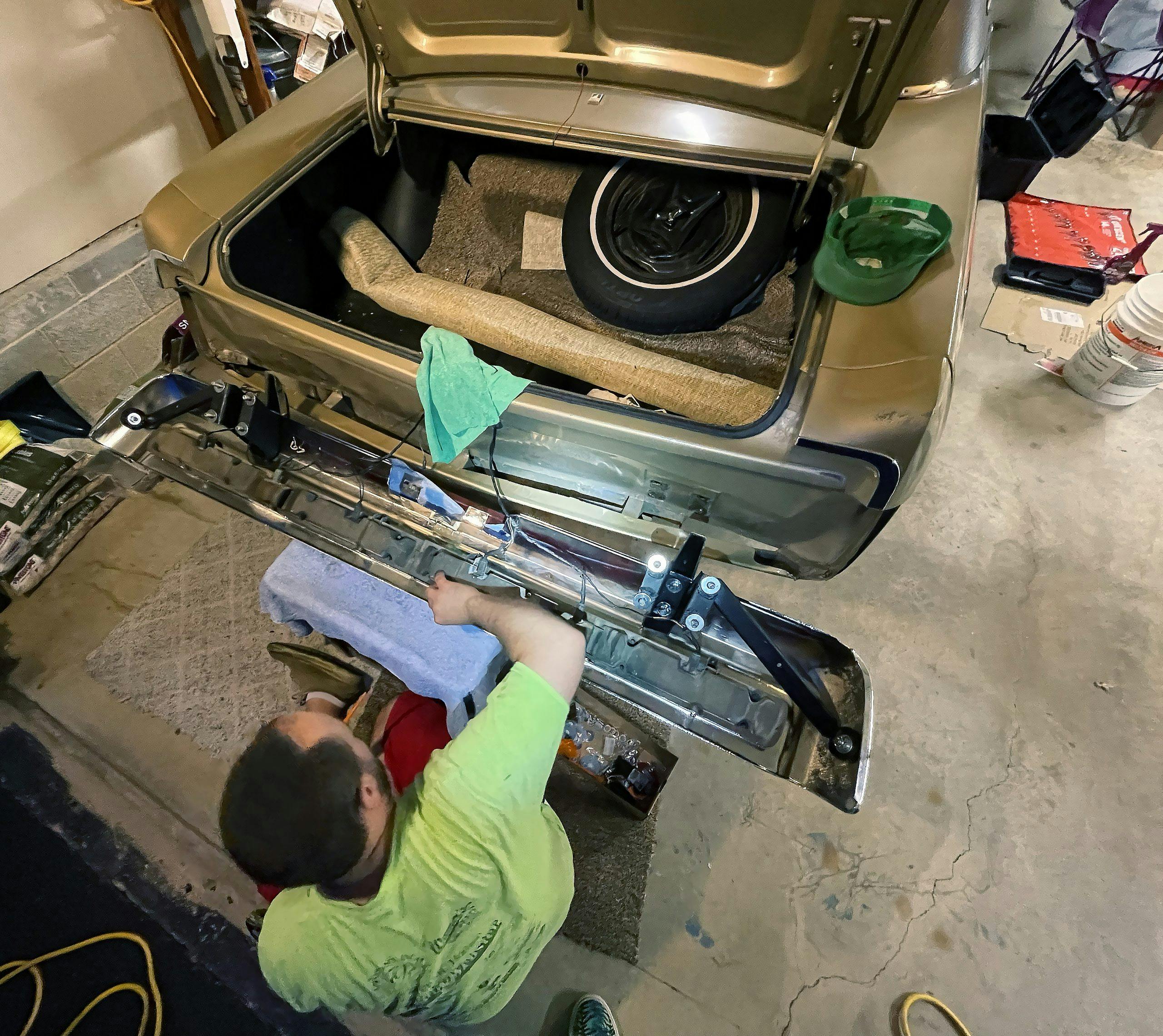 AMC Ambassador bumper repair