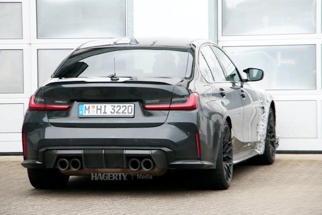 BMW M3 CS spied rear