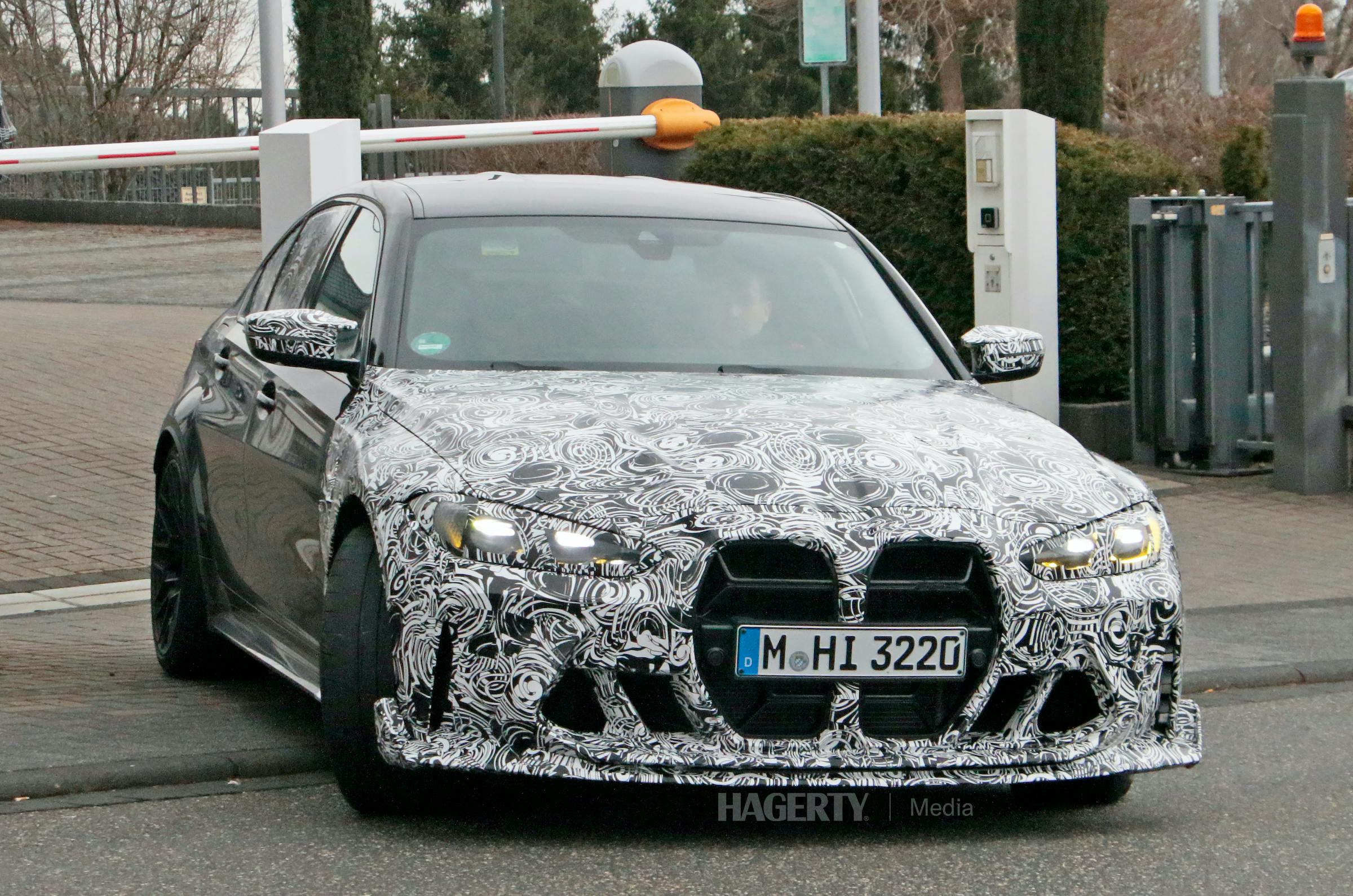 BMW M3 CS spied front