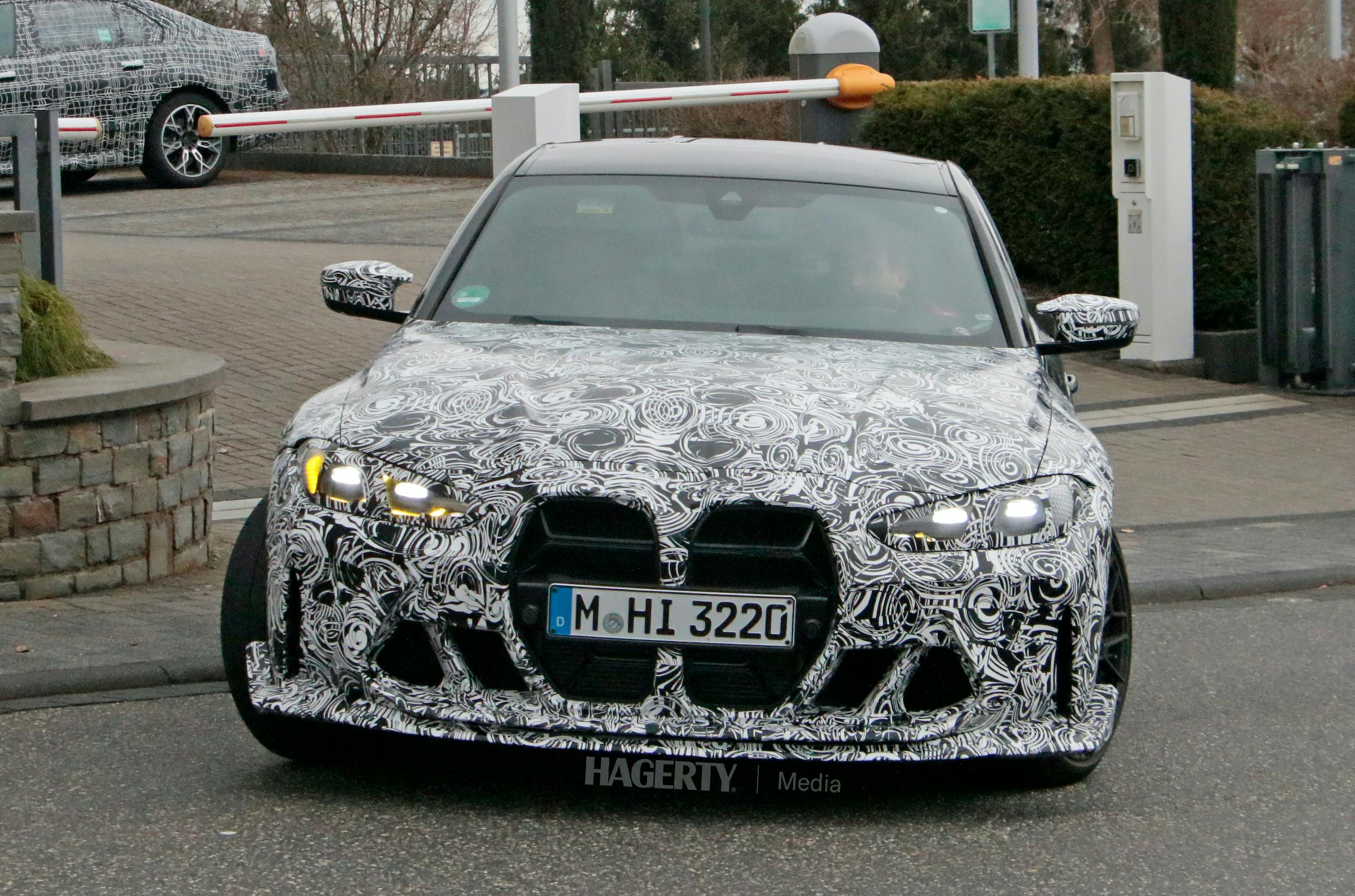 BMW M3 CS spied front