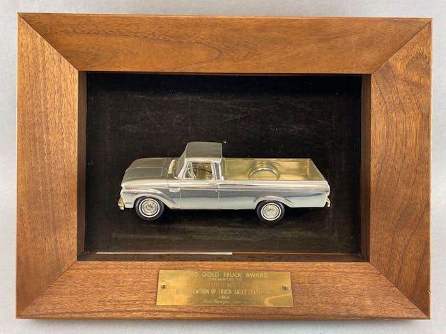 Beyer auction - 1966 Ford truck award