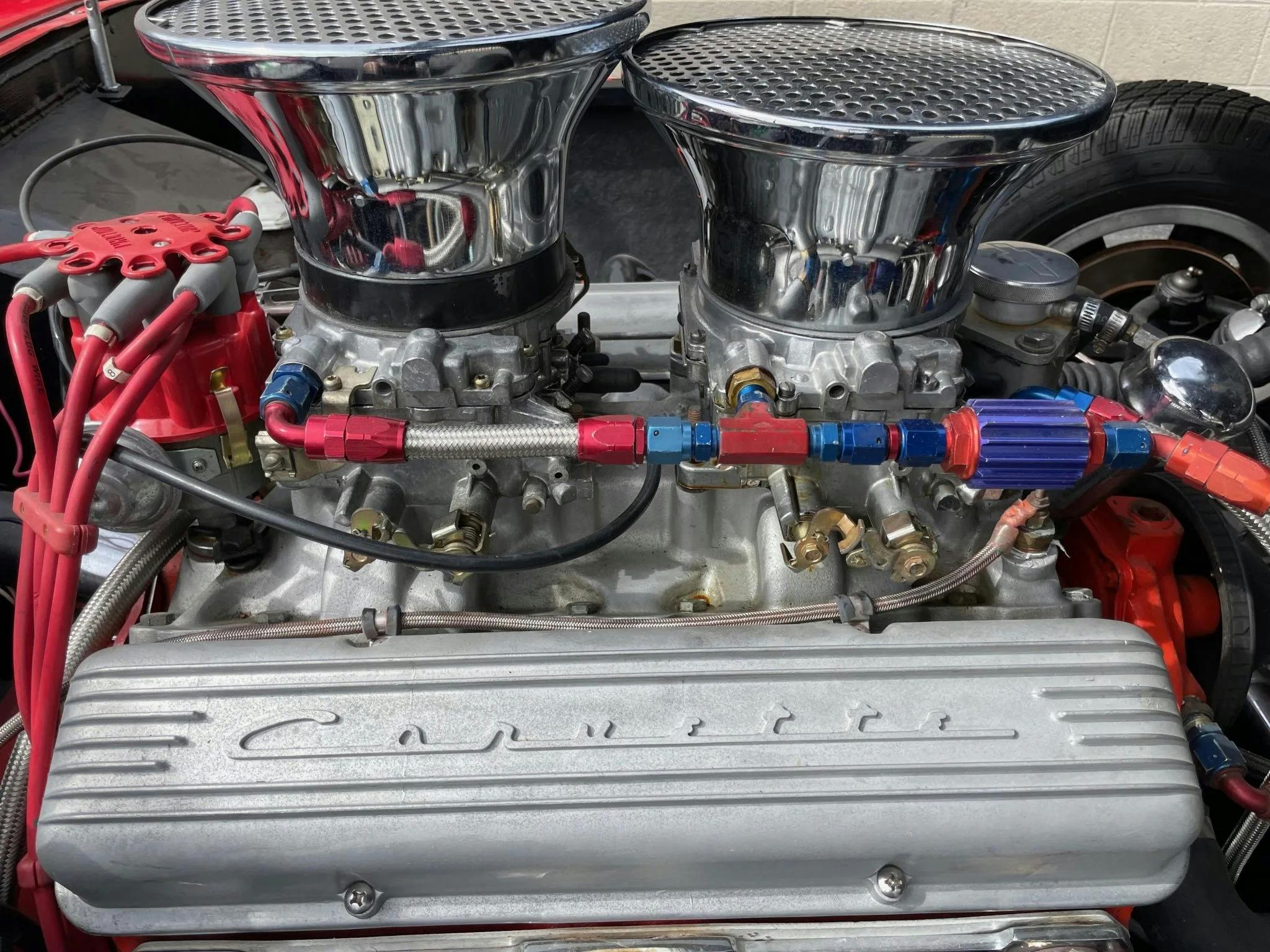 Bill Thomas Cheetah Coupe Replica engine closeup