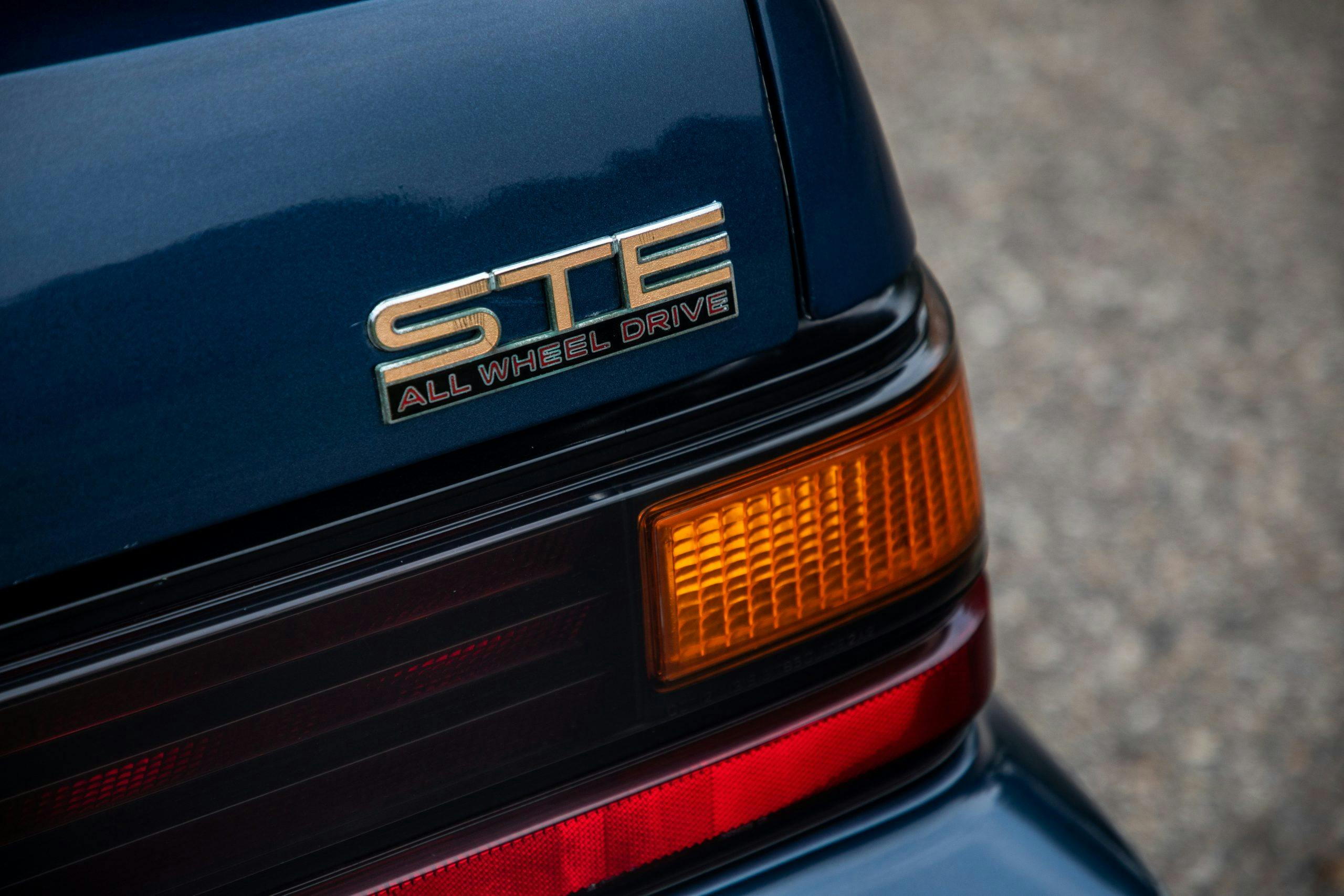 1989 Pontiac 6000STE AWD rear badge lettering detail