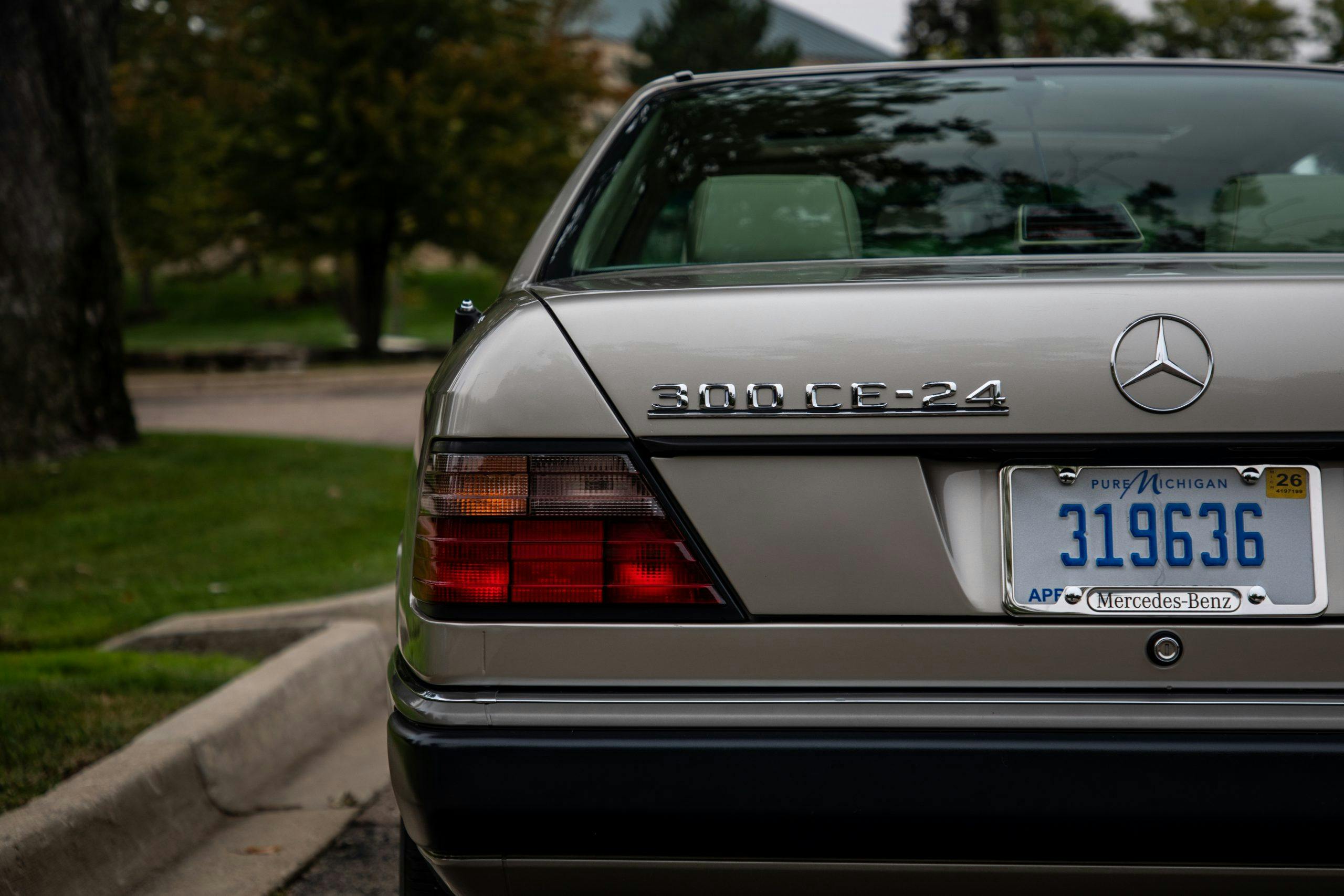 1990 Mercedes-Benz 300CE-24 rear half badges
