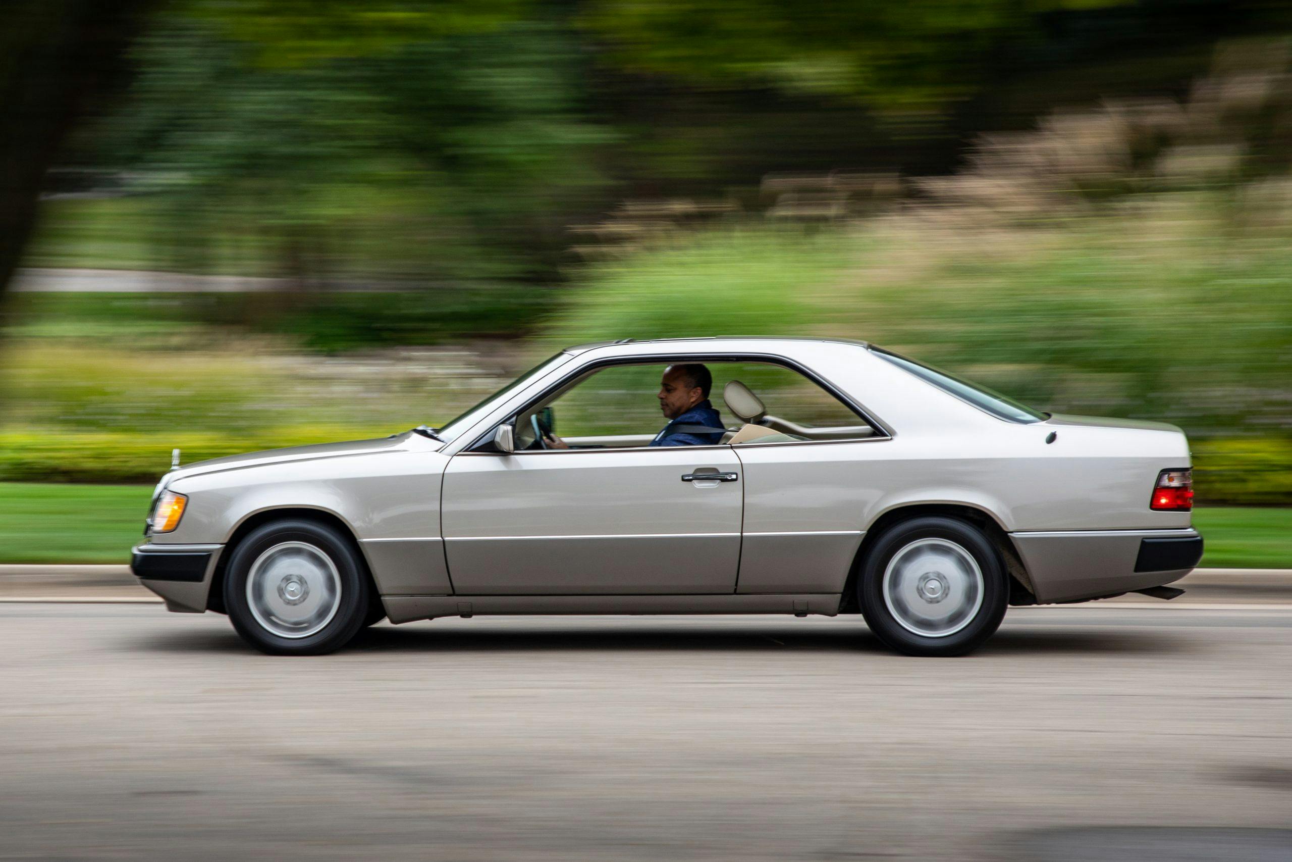 1990 Mercedes-Benz 300CE-24 side profile driving action