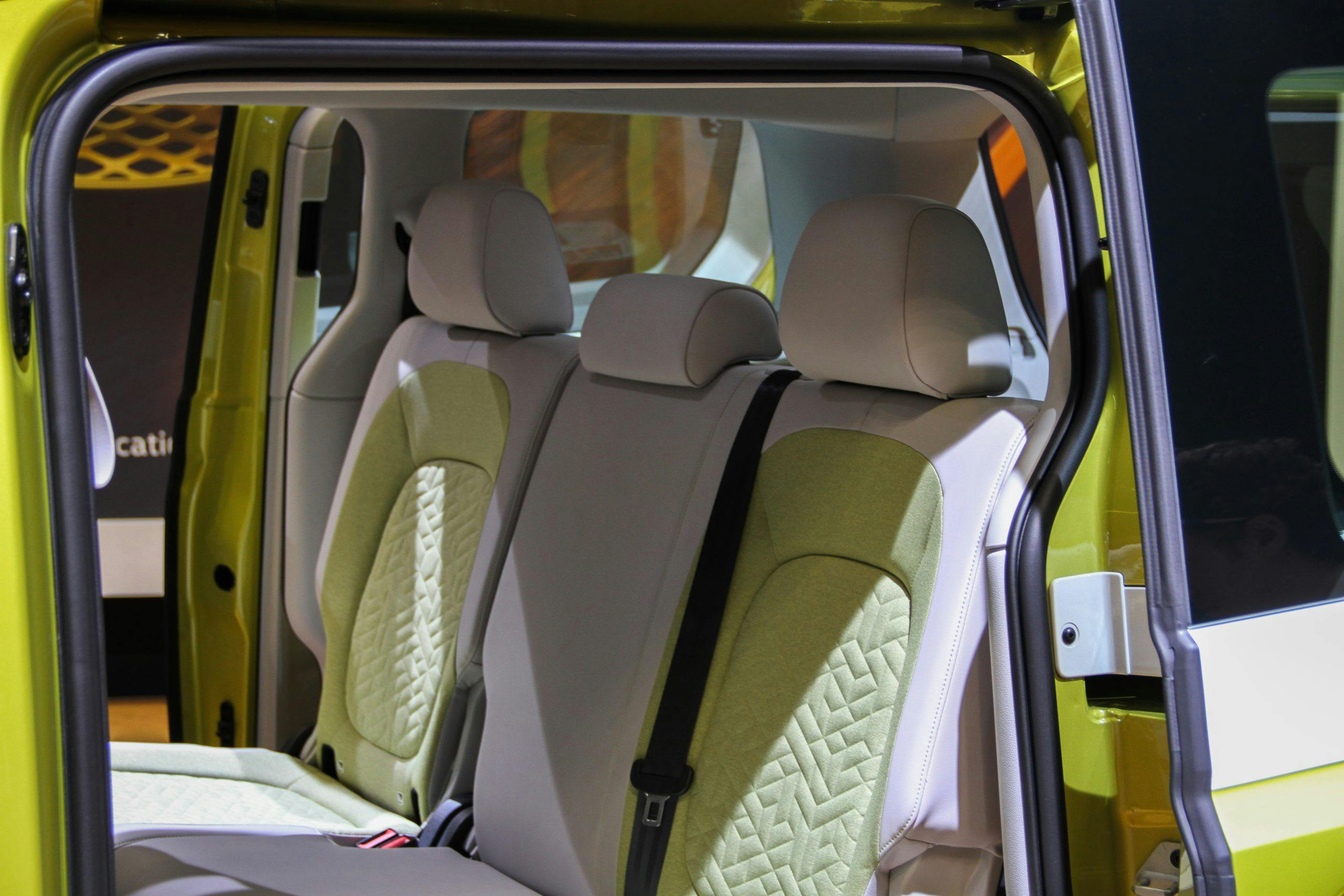 Euro-Spec ID. Buzz Prototype interior rear seat egress