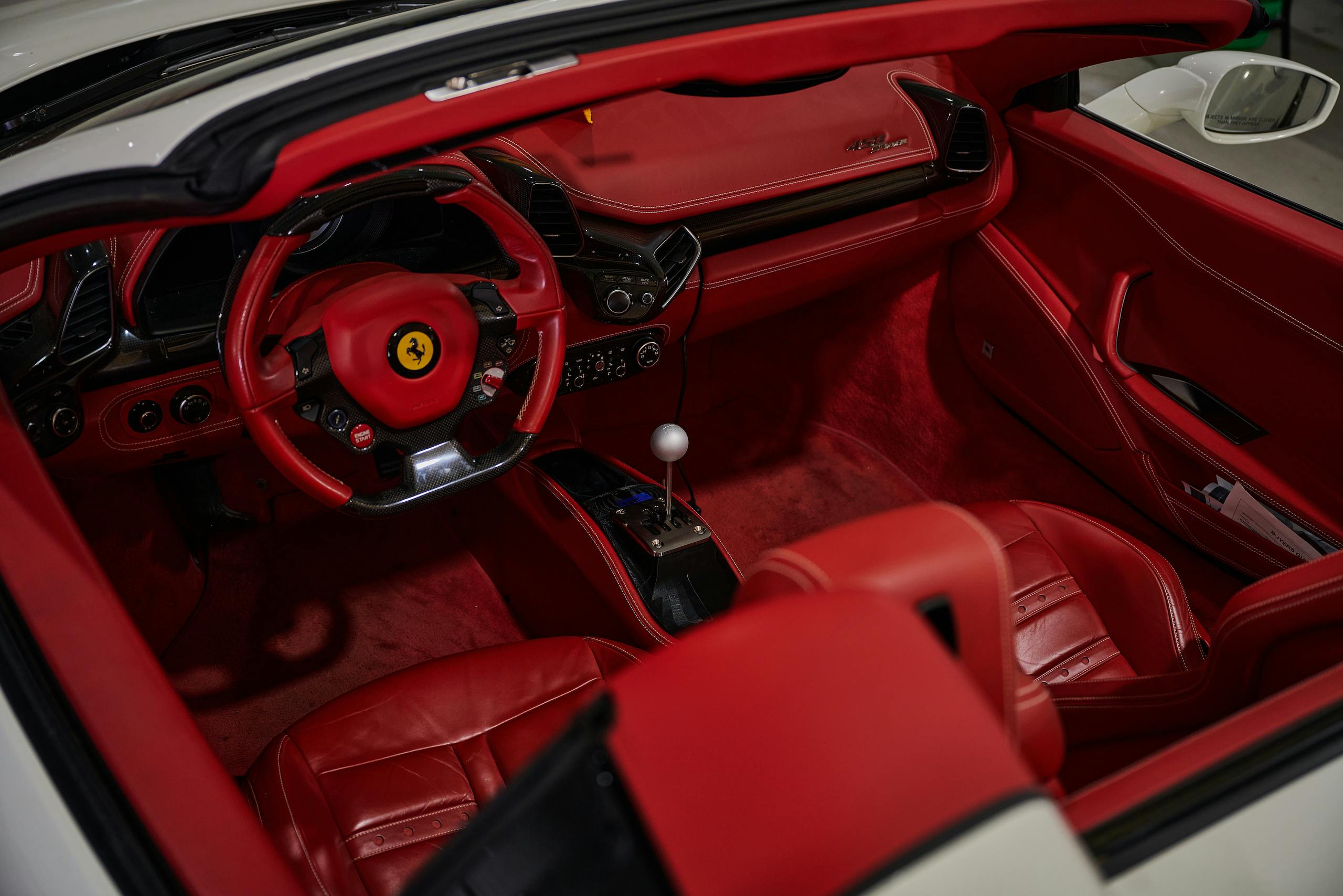 Ferrari interior high angle