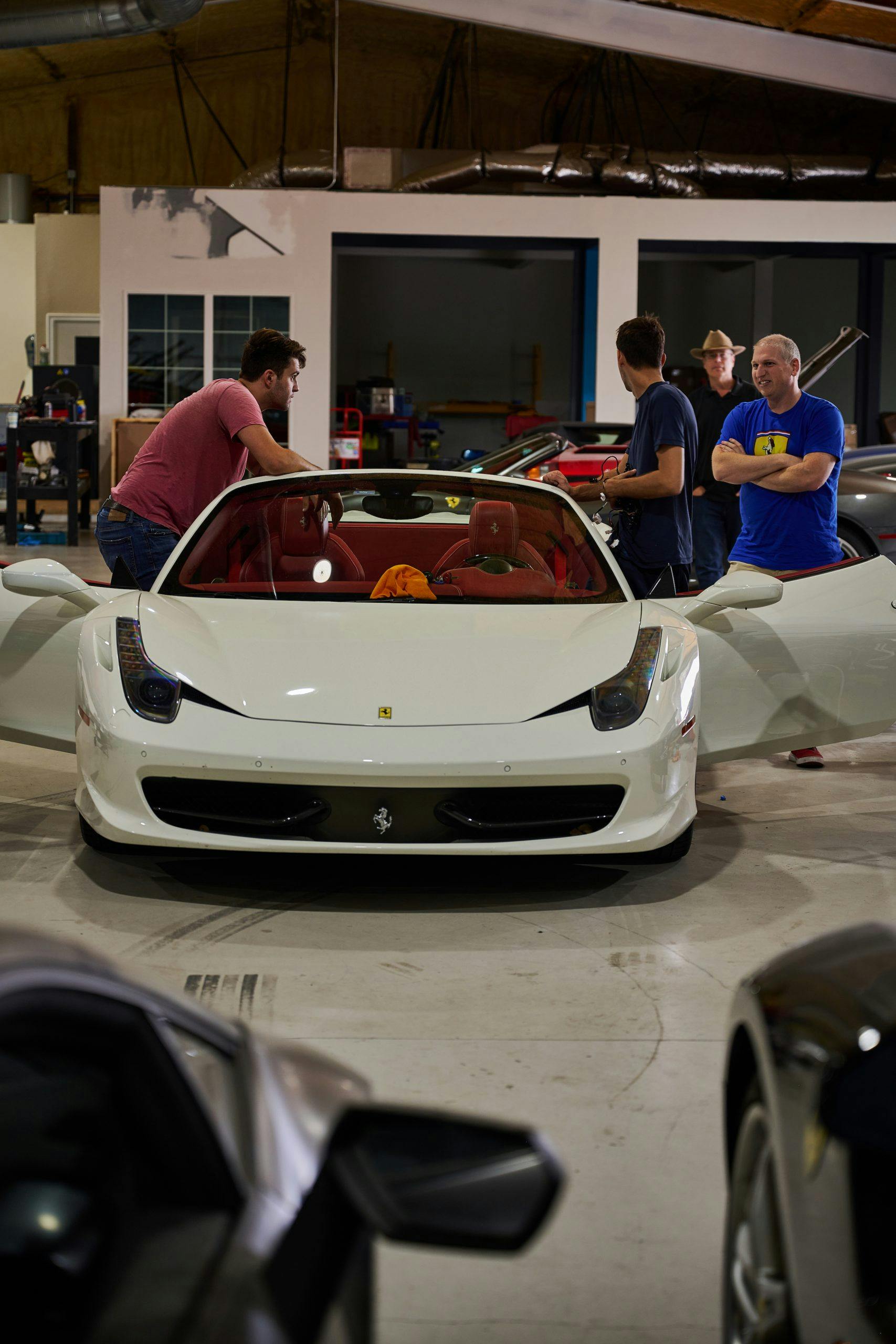 Ferrari front white