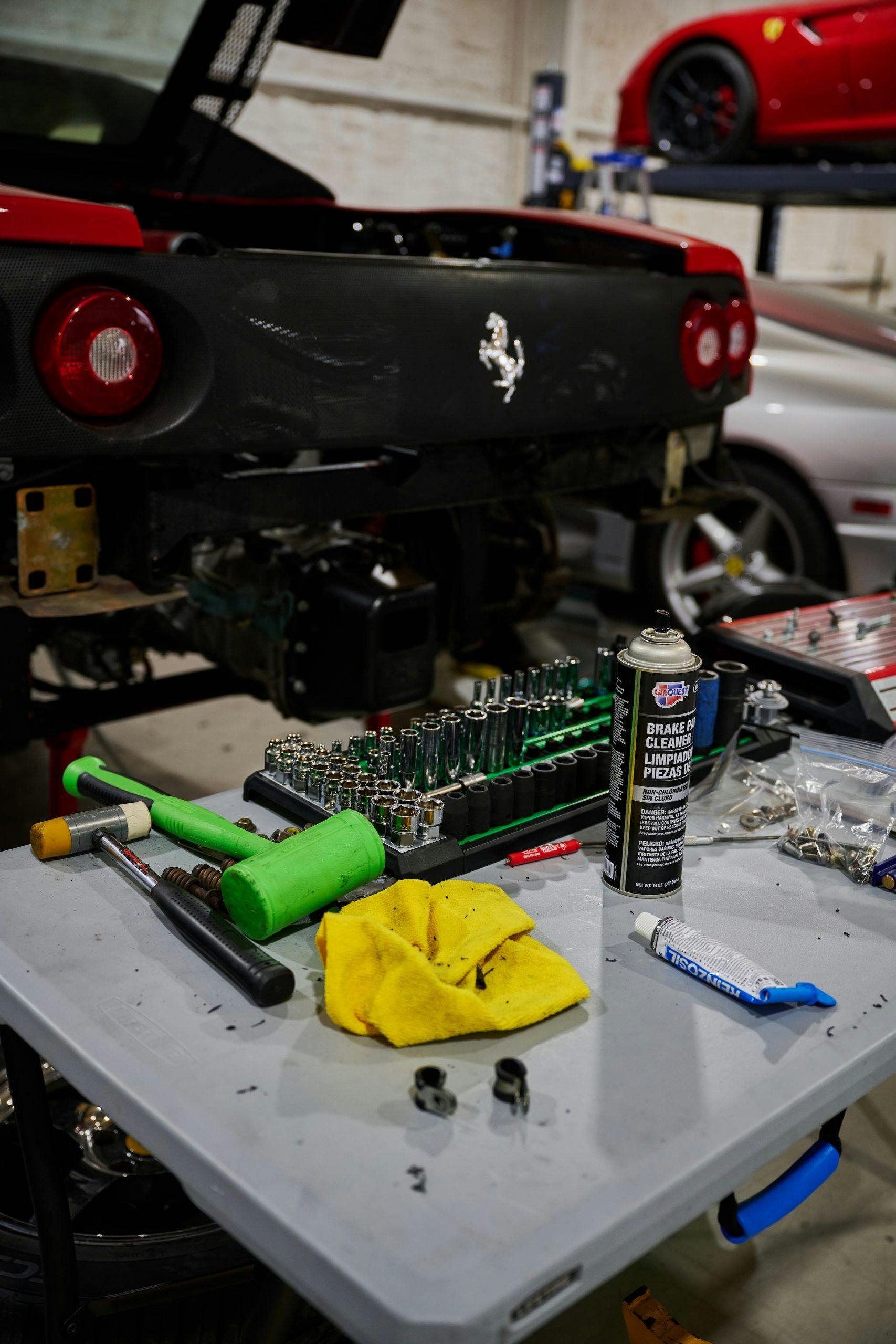 Ferrari parts table