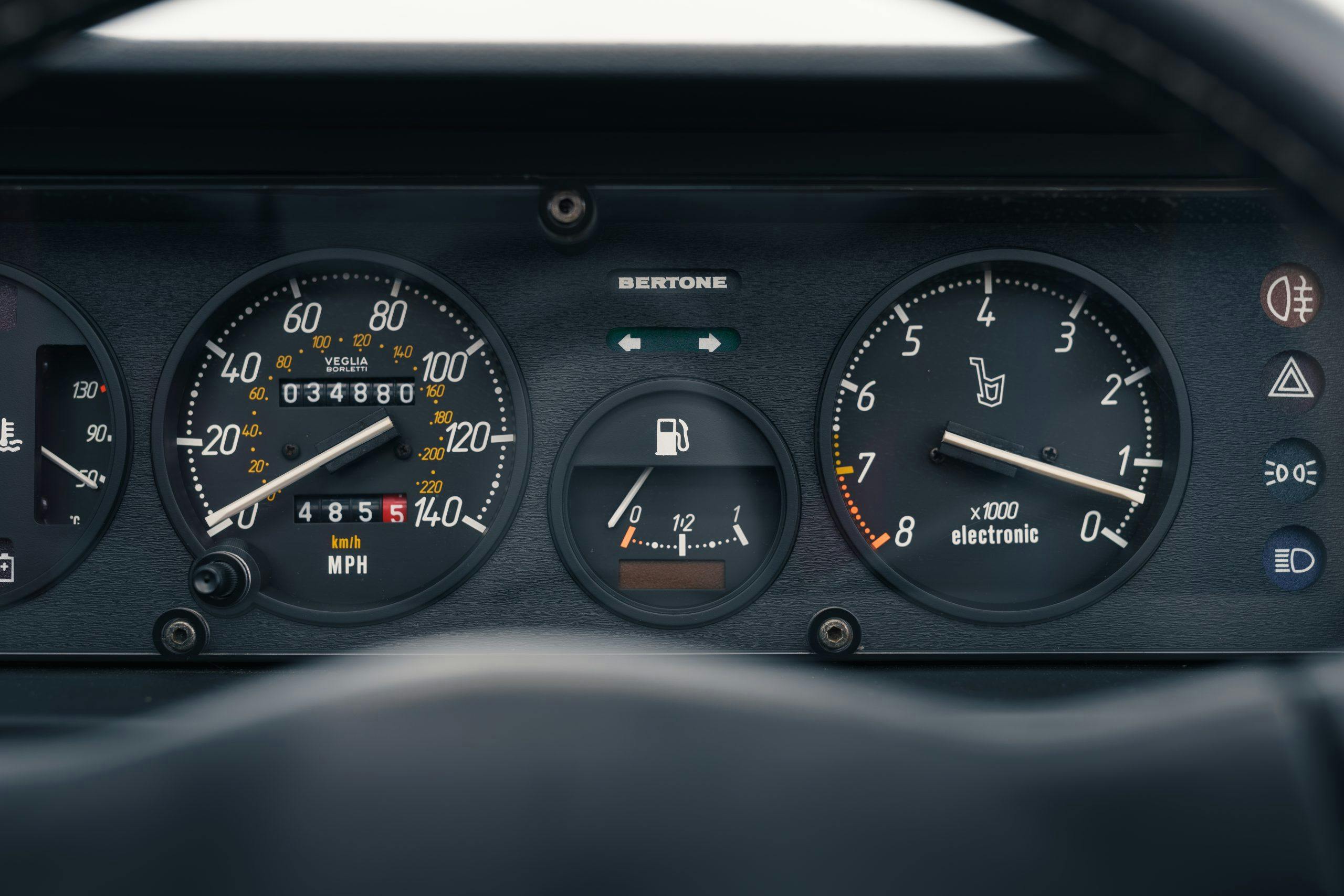 Fiat X19 dash gauges