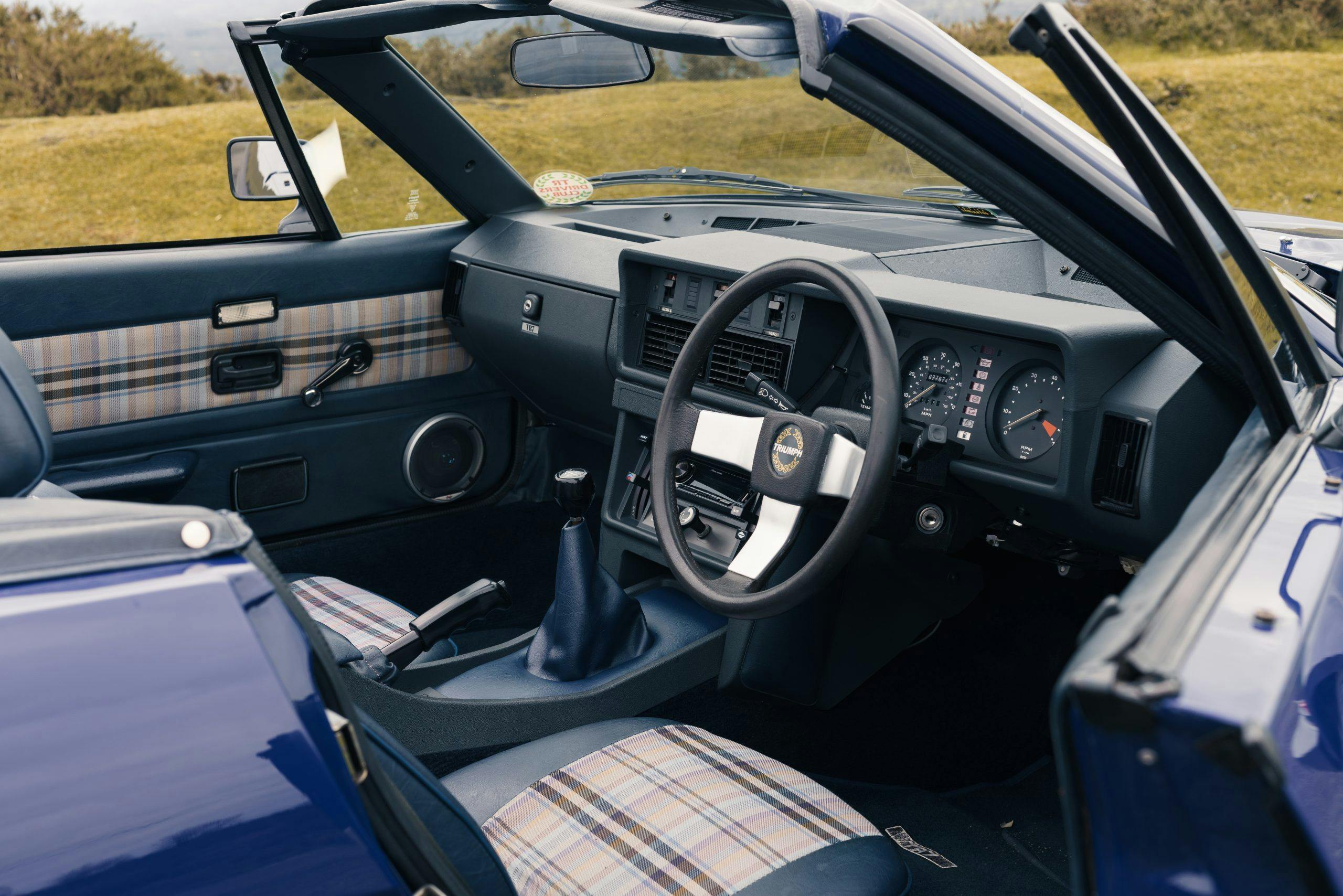 Triumph TR7 interior driver side