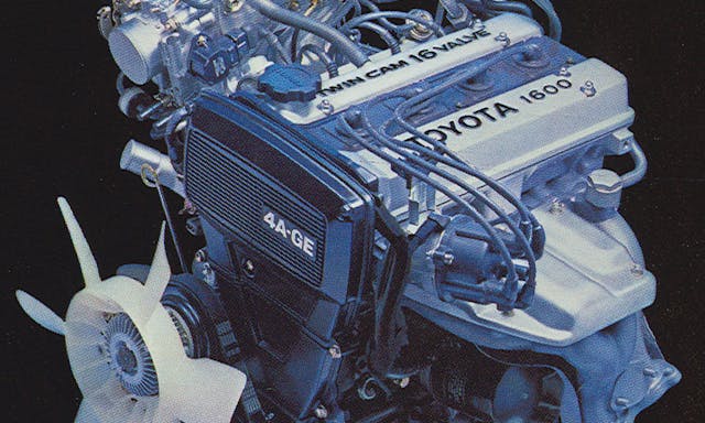4AGE 1.6-liter four-cylinder Toyota engine