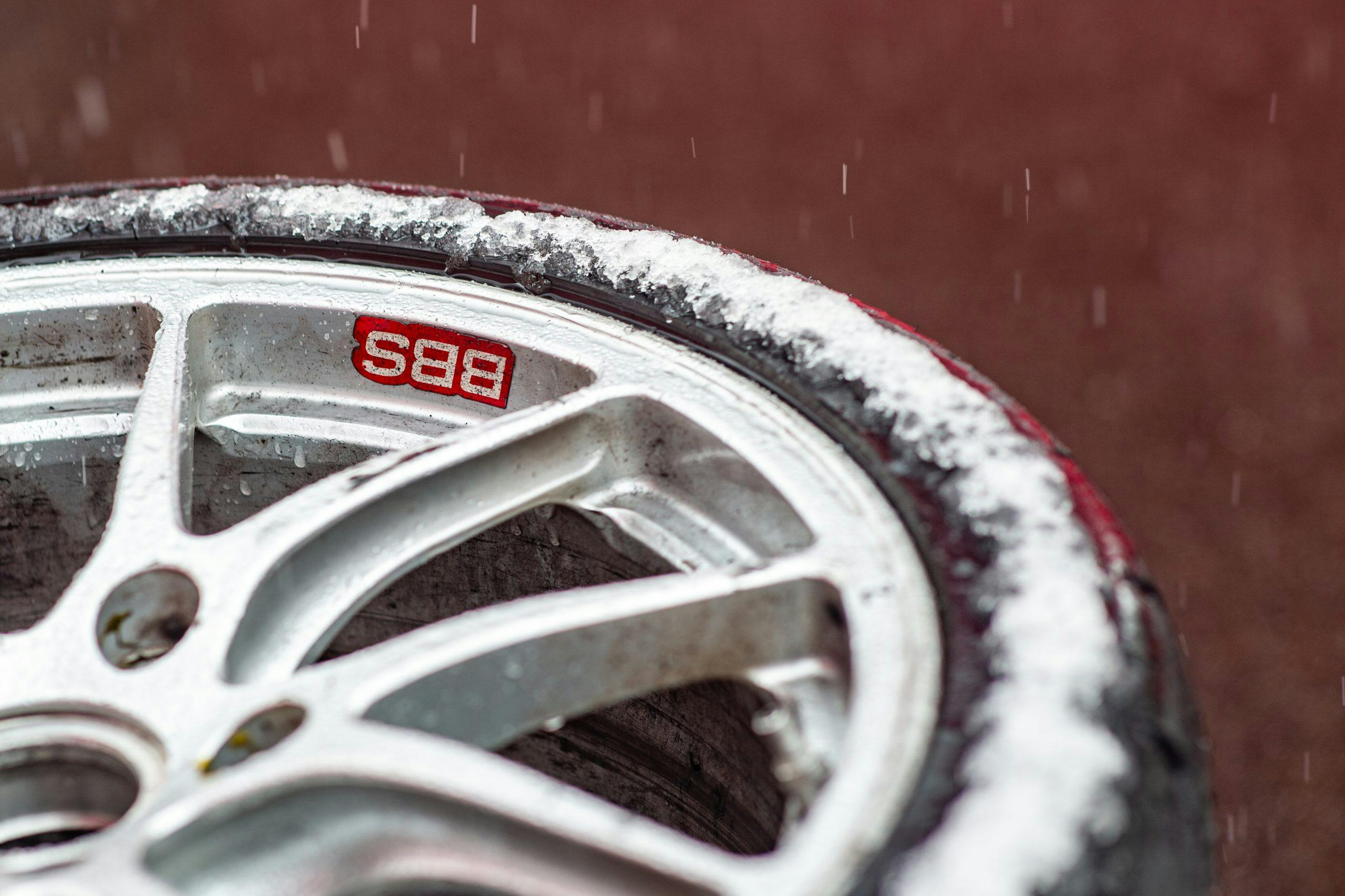 Mid-Ohio WRL racing bbs wheel snow tire detail